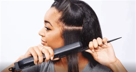 flat iron for black people's hair